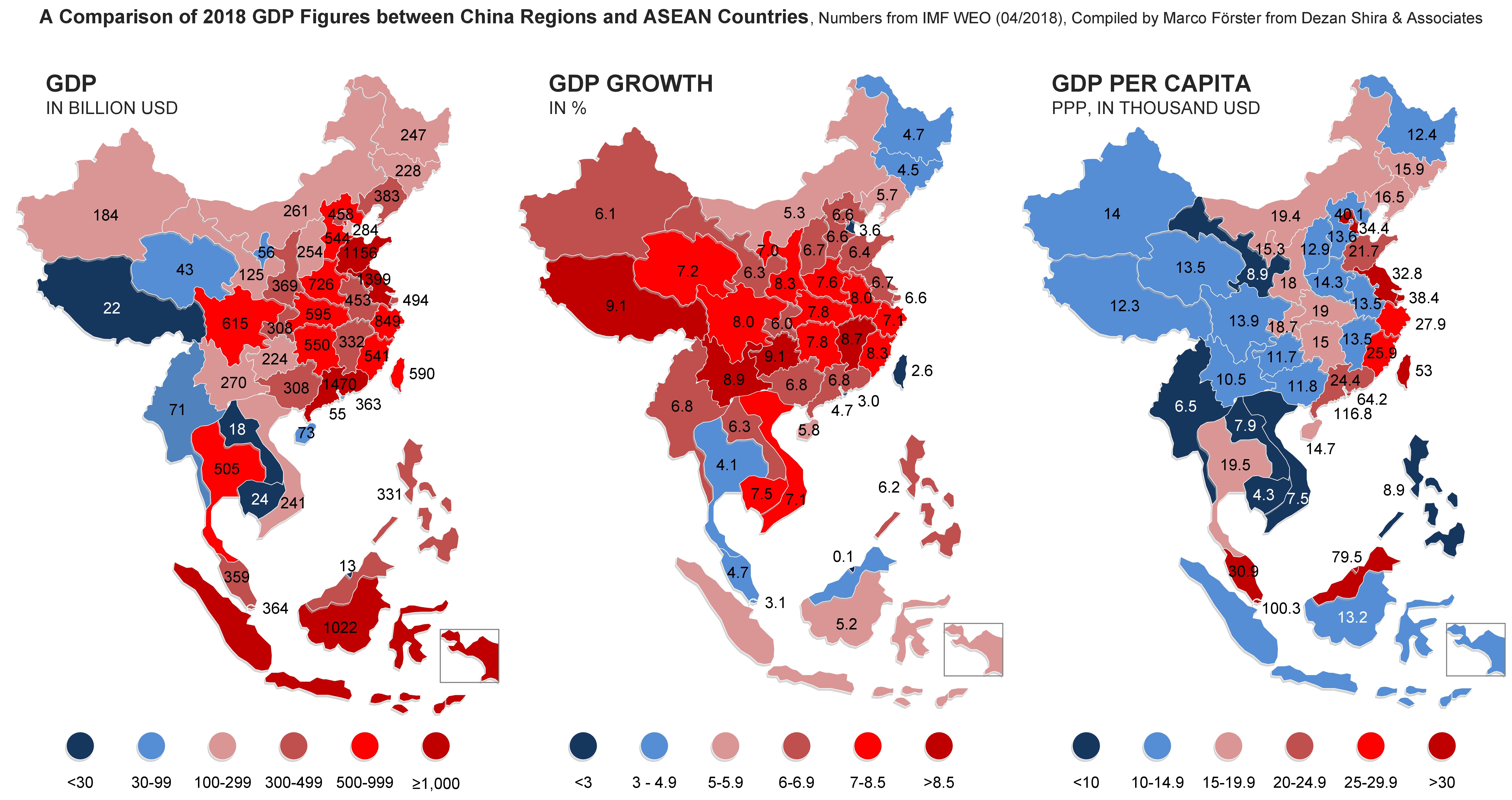 GDP Comparison China ASEAN 